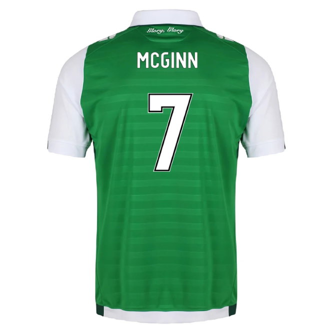 Hibernian 2017-18 Home Shirt (Excellent) (McGinn 7)