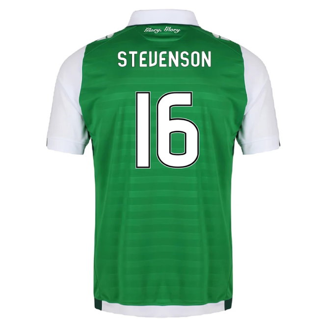 Hibernian 2017-18 Home Shirt (Excellent) (Stevenson 16)