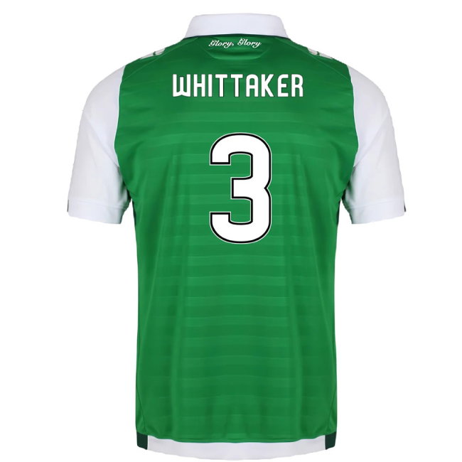 Hibernian 2017-18 Home Shirt (Excellent) (Whittaker 3)