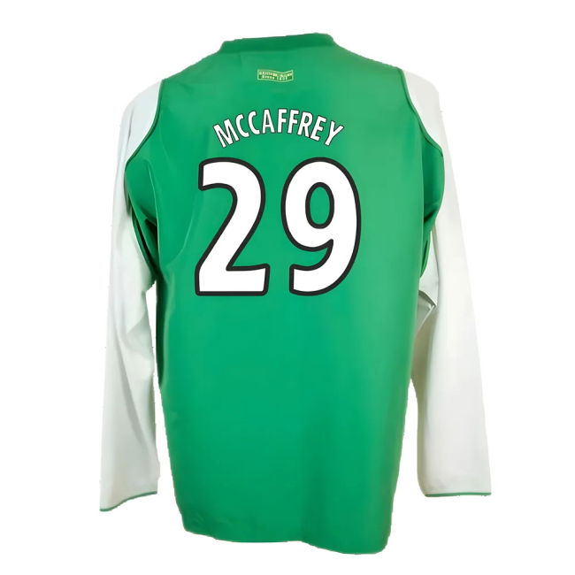 Hibs 2004-05 Long Sleeve Home Shirt ((Very Good) XL) (McCaffrey 29)