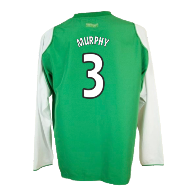 Hibs 2004-05 Long Sleeve Home Shirt ((Very Good) XL) (Murphy 3)