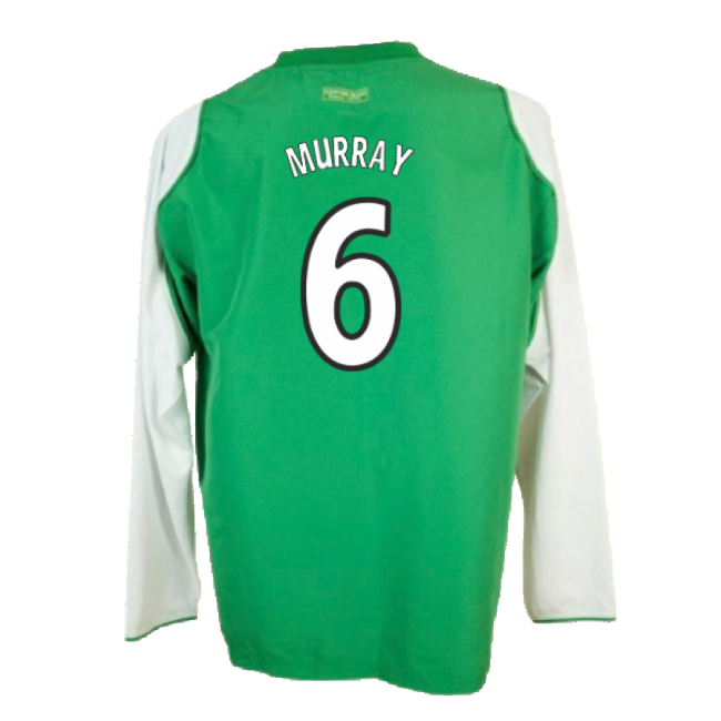 Hibs 2004-05 Long Sleeve Home Shirt ((Very Good) XL) (Murray 6)