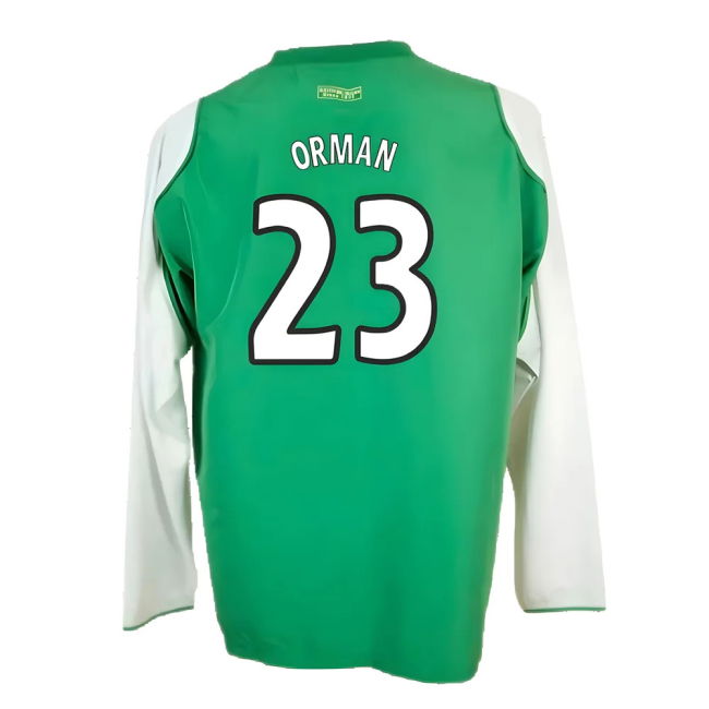 Hibs 2004-05 Long Sleeve Home Shirt ((Very Good) XL) (Orman 23)