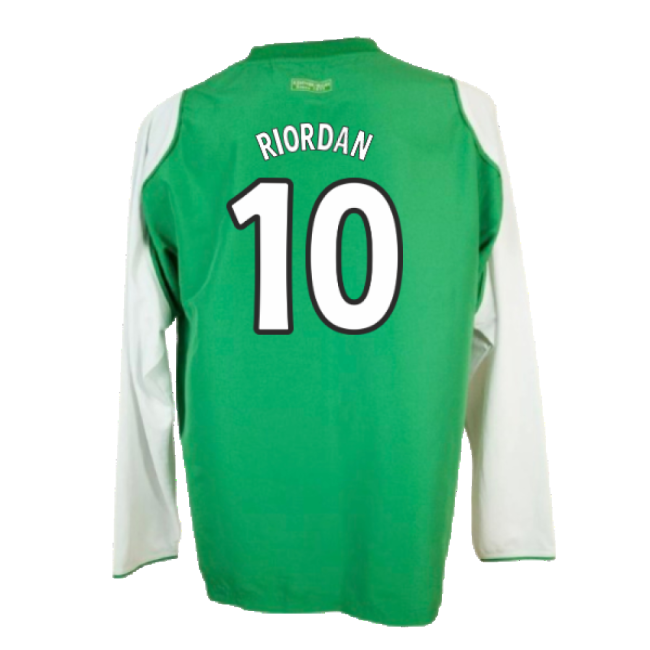 Hibs 2004-05 Long Sleeve Home Shirt ((Very Good) XL) (Riordan 10)