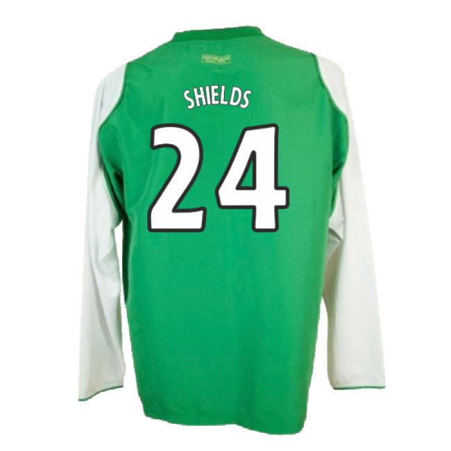 Hibs 2004-05 Long Sleeve Home Shirt ((Very Good) XL) (Shields 24)