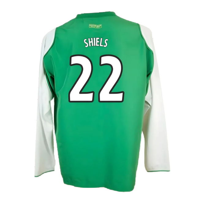 Hibs 2004-05 Long Sleeve Home Shirt ((Very Good) XL) (Shiels 22)