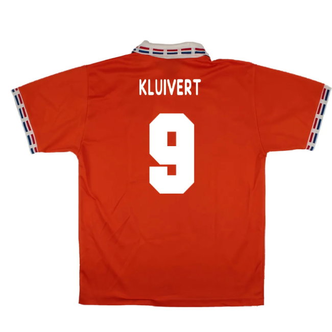 Holland 1996-97 Home Shirt (M) (Very Good) (KLUIVERT 9)