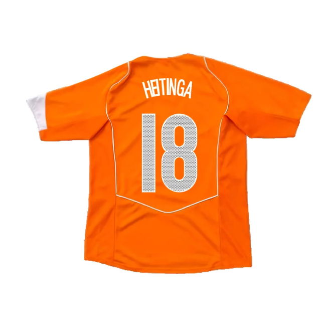 Holland 2004-05 Home Shirt ((Very Good) XXL) (Heitinga 18)