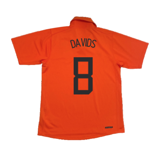 Holland 2006-08 Home Shirt (M) ((Good) M) (Davids 8)