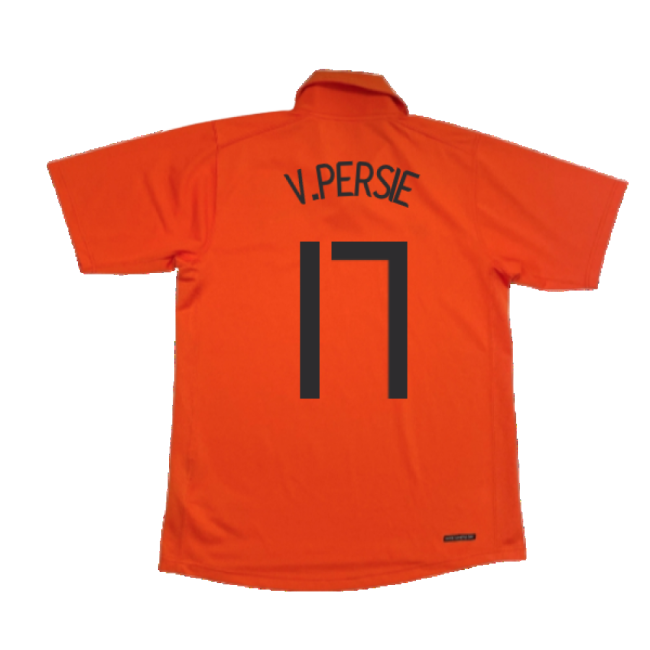 Holland 2006-08 Home Shirt (M) ((Good) M) (V.Persie 17)