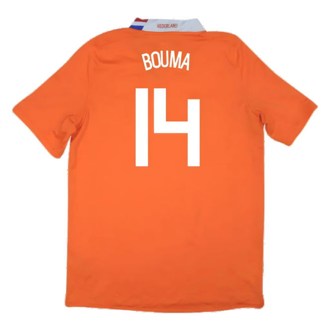 Holland 2008-10 Home Shirt ((Excellent) M) (Bouma 14)