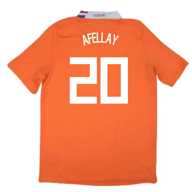 Holland 2008-10 Home Shirt ((Excellent) XL) (Afellay 20)