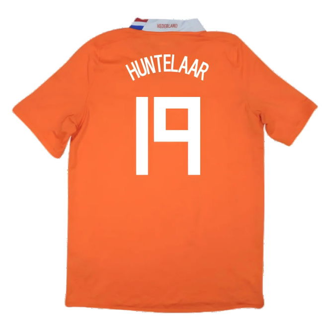 Holland 2008-10 Home Shirt ((Excellent) XL) (Huntelaar 19)