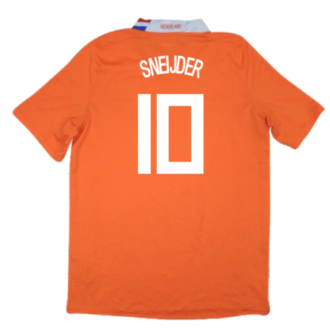 Holland 2008-10 Home Shirt ((Excellent) XL) (Sneijder 10)