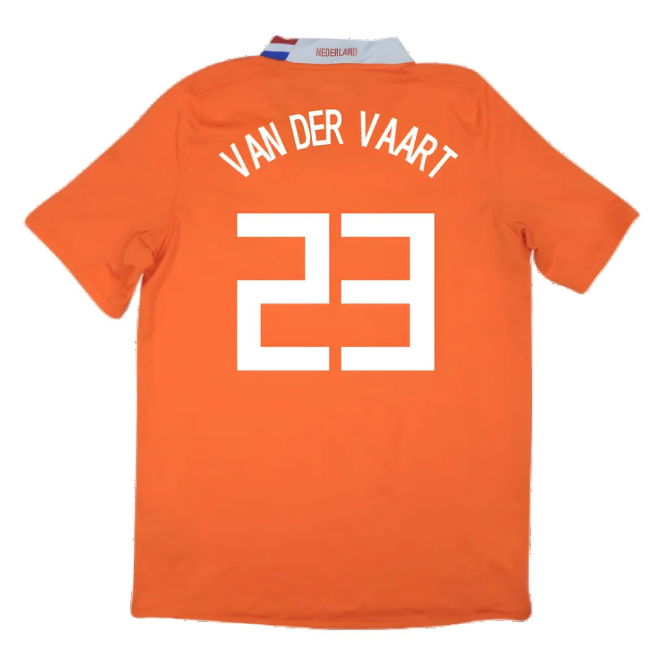 Holland 2008-10 Home Shirt ((Excellent) XL) (Van Der Vaart 23)