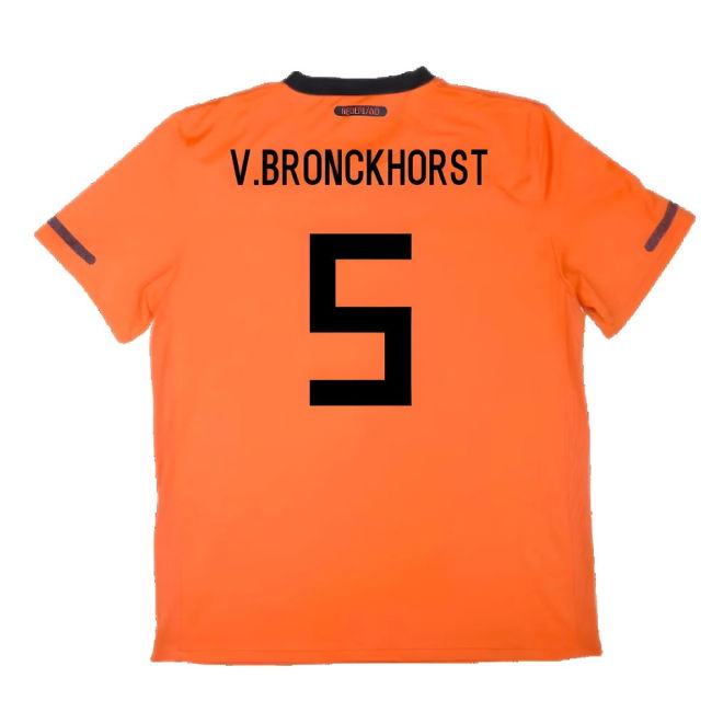 Holland 2010-11 Home Shirt (3xl) ((Very Good) 3XL) (V.Bronckhorst 5)
