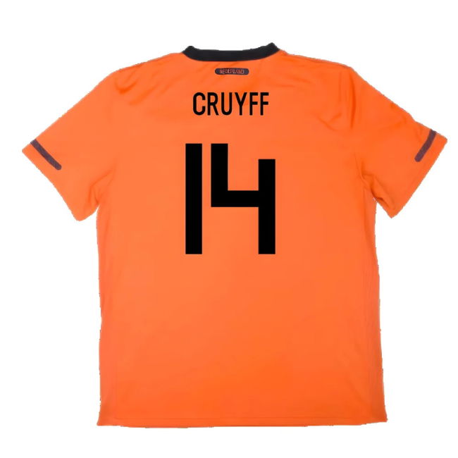 Holland 2010-11 Home Shirt ((Excellent) S) (Cruyff 14)