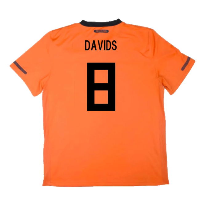 Holland 2010-11 Home Shirt ((Excellent) S) (Davids 8)