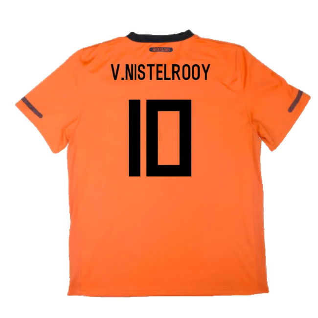 Holland 2010-11 Home Shirt ((Excellent) S) (V.Nistelrooy 10)