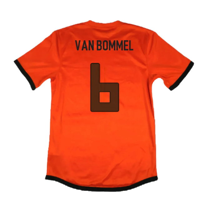 Holland 2012-14 Home Shirt (M) (Mint) (Van Bommel 6)