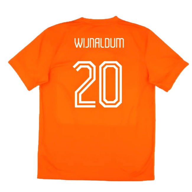 Holland 2014-15 Home Shirt (Good) (Wijnaldum 20)