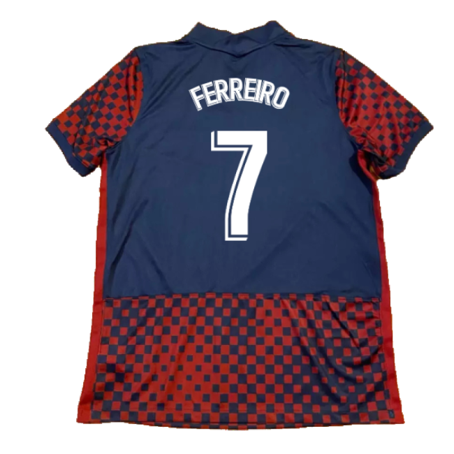 Huesca 2021-22 Home Shirt (Sponsorless) (L) (Ferreiro 7) (Excellent)