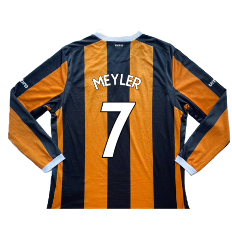 Hull City 2016-17 Long Sleeve Home Shirt (XXL) (Meyler 7) (Excellent)