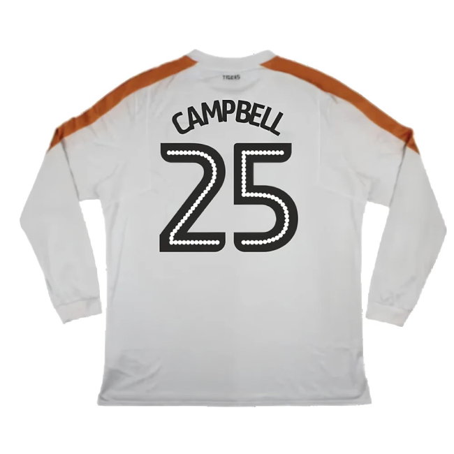 Hull City 2017-18 Long Sleeve Away Shirt (XXL) (Excellent) (Campbell 25)