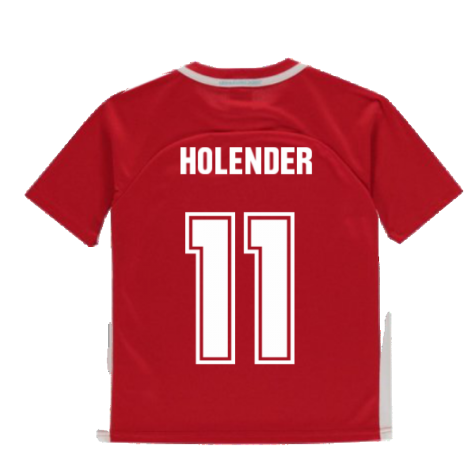 Hungary 2021 Polyester T-Shirt (Red) - Kids (Holender 11)