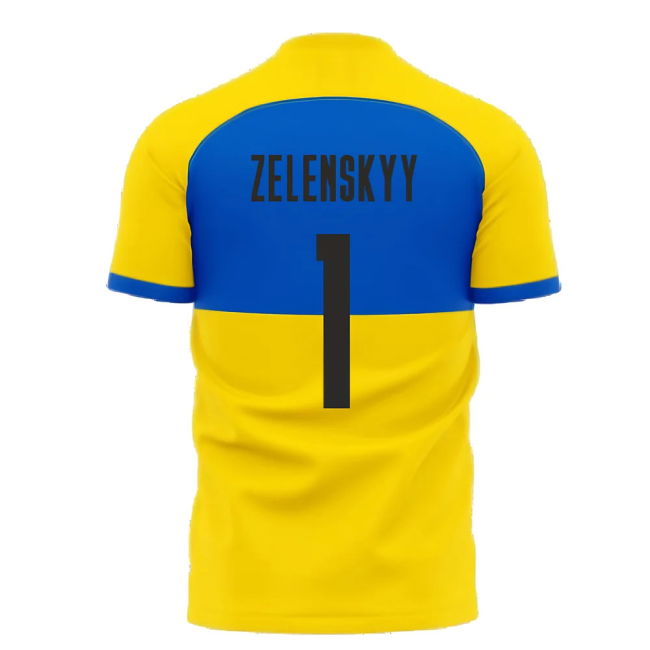 I Stand With Ukraine Concept Football Kit (Libero) (ZELENSKYY 1)