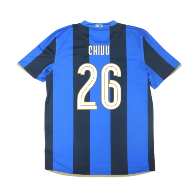 Inter Milan 2008-09 Home Shirt ((Excellent) S) (Chivu 26)