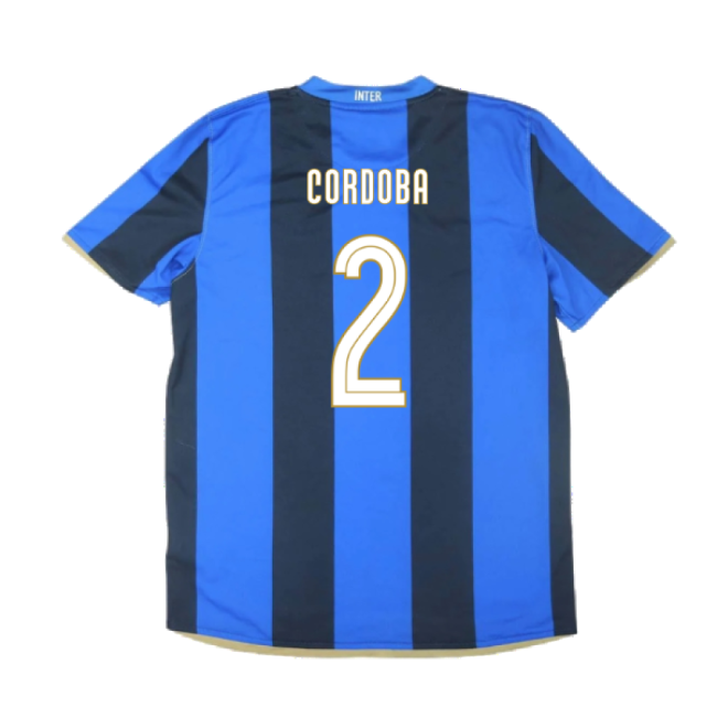 Inter Milan 2008-09 Home Shirt ((Excellent) S) (Cordoba 2)