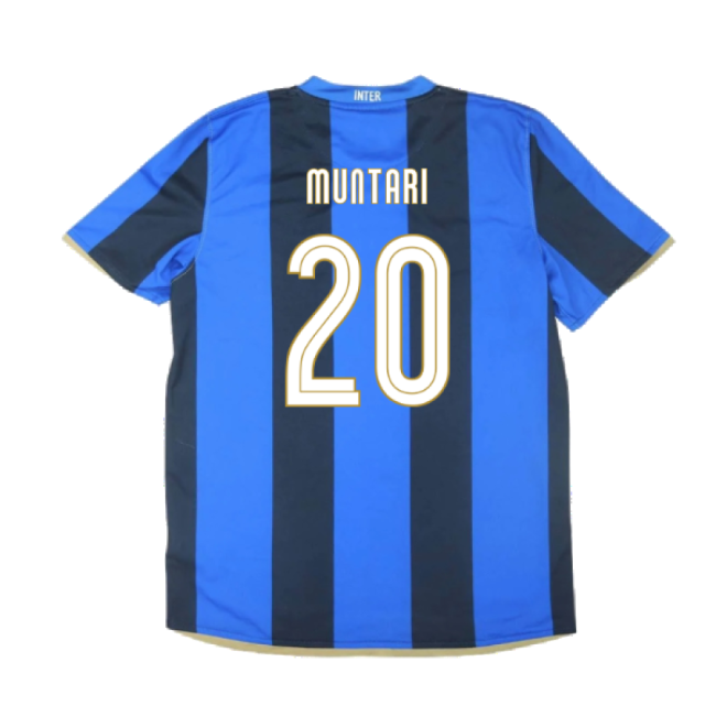 Inter Milan 2008-09 Home Shirt ((Excellent) S) (Muntari 20)