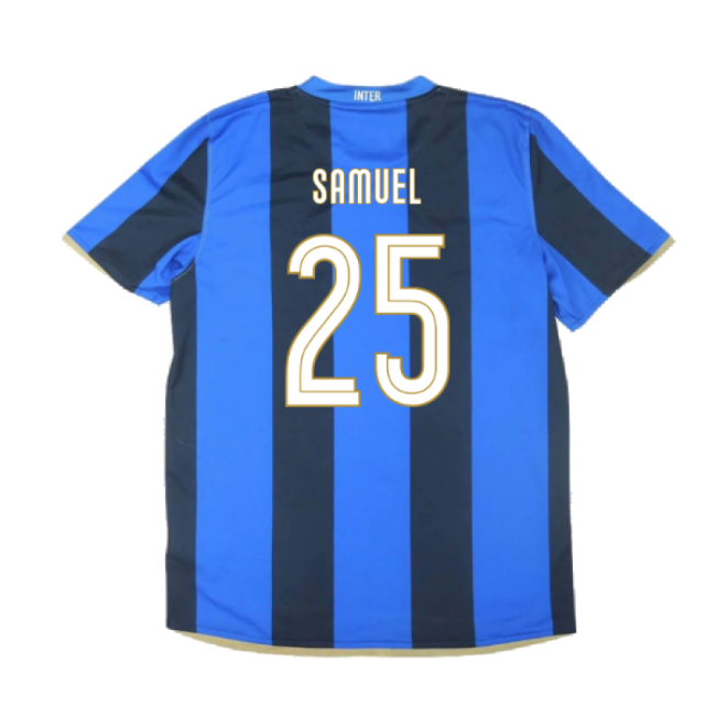 Inter Milan 2008-09 Home Shirt ((Excellent) S) (Samuel 25)