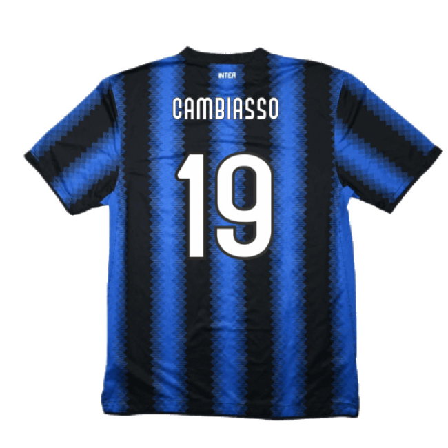 Inter Milan 2010-11 Home Shirt (S) (Excellent) (Cambiasso 19)