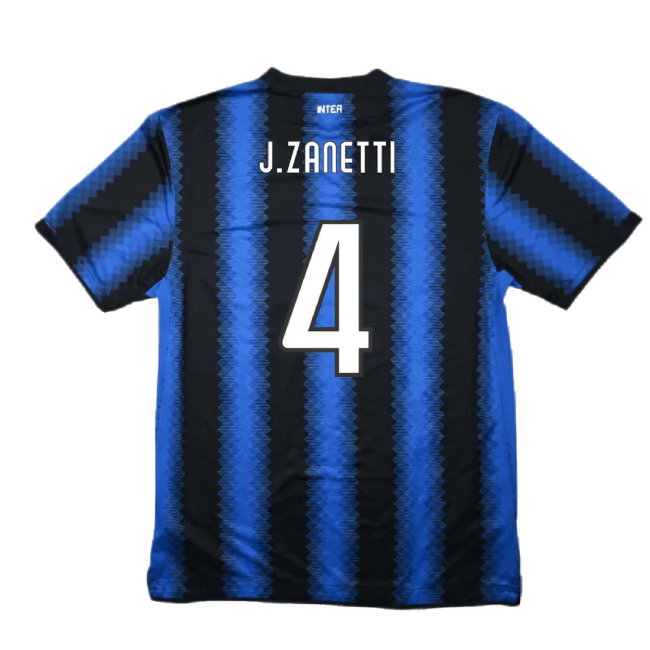 Inter Milan 2010-11 Home Shirt (S) (Excellent) (J.Zanetti 4)
