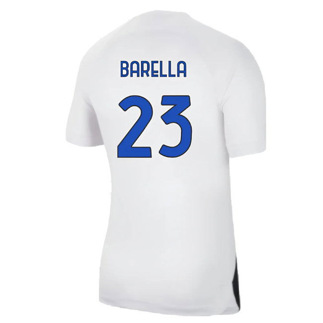 Inter Milan 2023-24 Away Shirt (Sponsorless) (M) (Barella 23) (BNWT)