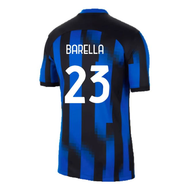 Inter Milan 2023-24 Home Shirt (SB) (Barella 23) (Excellent)