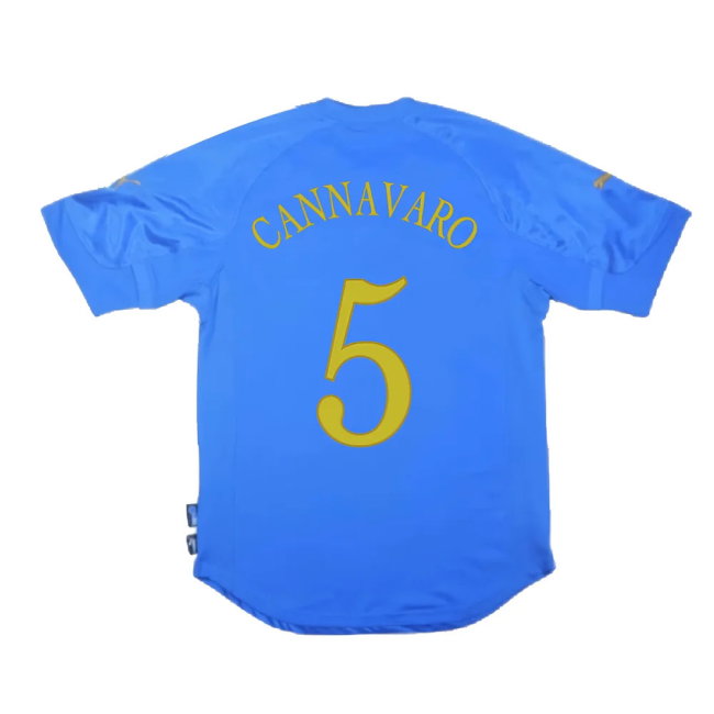 Italy 2004-06 Home Shirt (S) (Good) (Cannavaro 5)