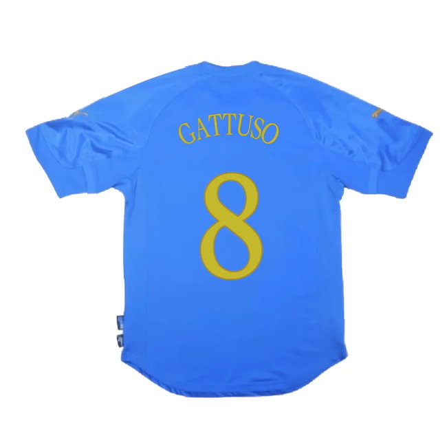 Italy 2004-06 Home Shirt (S) (Good) (Gattuso 8)