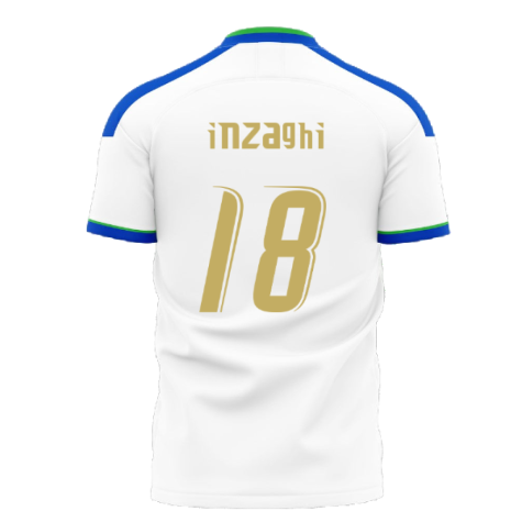 Italy 2006 Style Away Concept Shirt (Libero) (Inzaghi 18)
