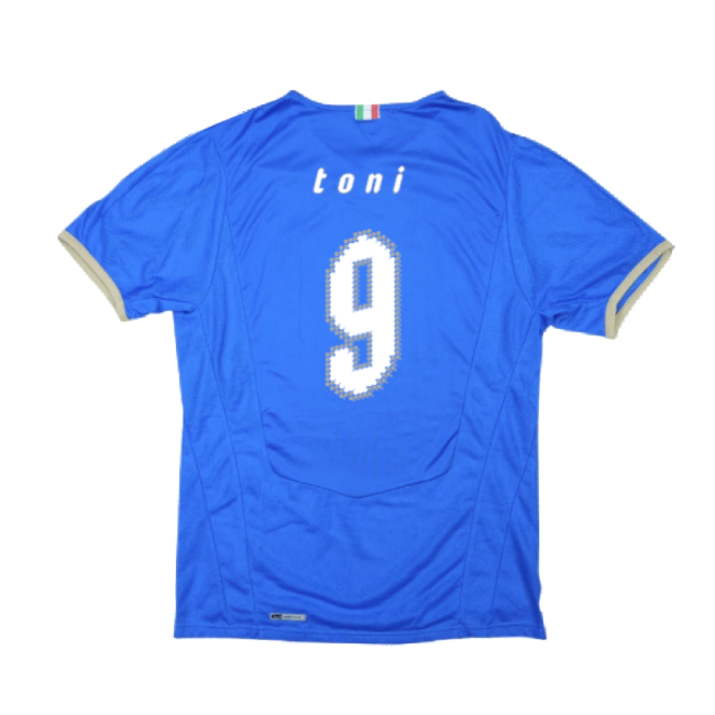 Italy 2008-09 Home Shirt ((Very Good) S) (Toni 9)