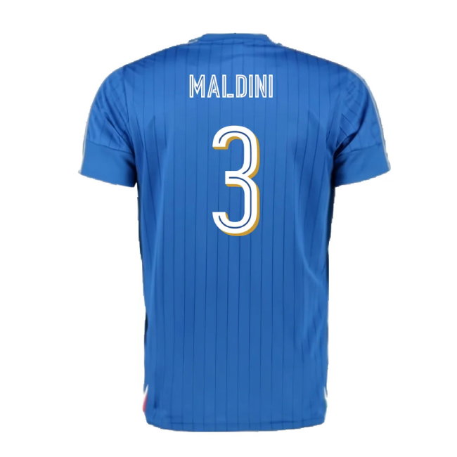 Italy 2016-17 Home Shirt (L) (Excellent) (Maldini 3)