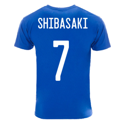 Japan Team T-Shirt - Royal (SHIBASAKI 7)