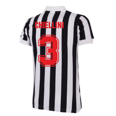 Juventus FC 1984 - 85 Retro Football Shirt (CHIELLINI 3)
