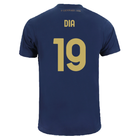 Lazio 125th Anniversary Cotton Tee (Navy) (Dia 19)