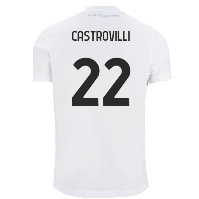Lazio 125th Anniversary Cotton Tee (White) (Castrovilli 22)