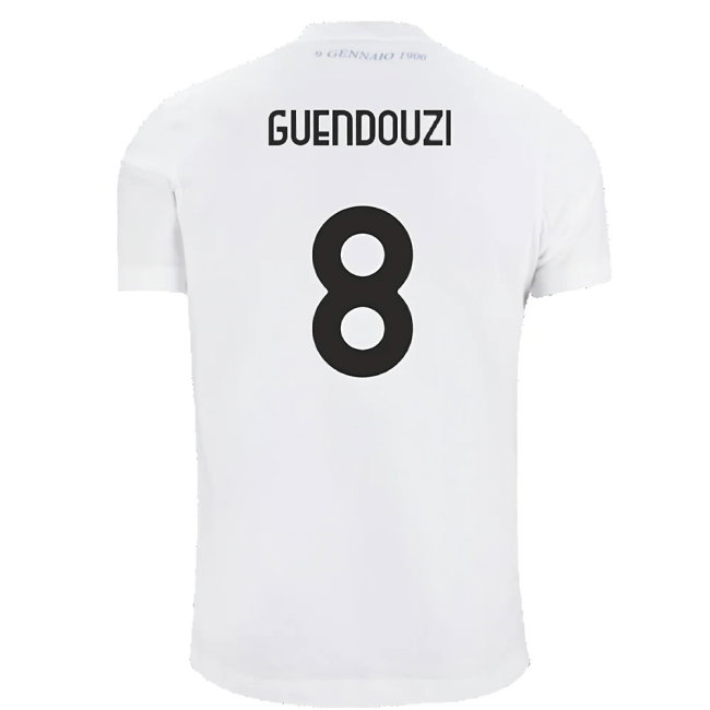 Lazio 125th Anniversary Cotton Tee (White) (Guendouzi 8)