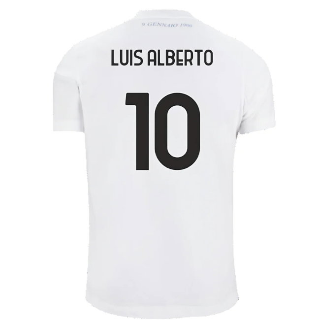 Lazio 125th Anniversary Cotton Tee (White) (Luis Alberto 10)