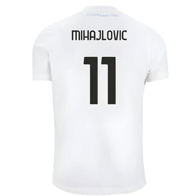 Lazio 125th Anniversary Cotton Tee (White) (Mihajlovic 11)